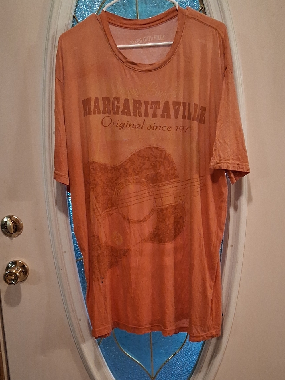 Margaritaville Men's Short Sleeve Graphic Tee - Rust